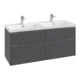 V&B Meuble sous lavabo Subway 3.0 127,2x56,6x47,8 cm, sans LE/Gr vo b, so gre.-1