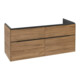 V&B Meuble sous lavabo Subway 3.0 127,2x56,6x47,8cm, avec LE/Gr devant, Kan Oa-1