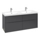 V&B Meuble sous lavabo Subway 3.0 127,2x56,6x47,8cm, avec LE/Gr mon., graph.-1