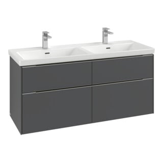 V&B Meuble sous lavabo Subway 3.0 127,2x56,6x47,8cm, avec LE/Gr vo b, so gre.