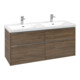 V&B Meuble sous lavabo Subway 3.0 127,2x56,6x47,8cm, o LE/Gr AL g, Ar Oa-1