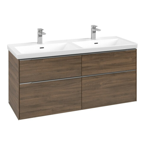 V&B Meuble sous lavabo Subway 3.0 127,2x56,6x47,8cm, o LE/Gr AL g, Ar Oa