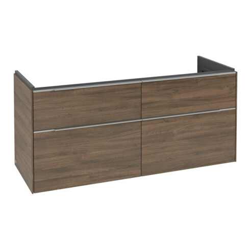 V&B Meuble sous lavabo Subway 3.0 127,2x56,6x47,8cm, o LE/Gr AL g, Ar Oa