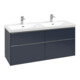 V&B Meuble sous lavabo Subway 3.0 127,2x56,6x47,8cm, o LE/Gr AL g, Mar bl.-1
