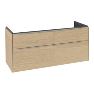 V&B Meuble sous-lavabo Subway 3.0 127,2x56,6x47,8cm, o LE/Gr AL g, Nord Oa