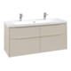 V&B Meuble sous lavabo Subway 3.0 127,2x57,6x47,8cm, avec LE/Gr mon., env. Gr-3