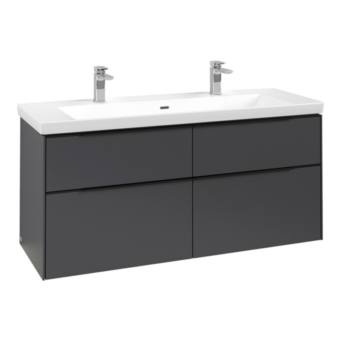 V&B Meuble sous-lavabo Subway 3.0 127,2x57,6x47,8cm, avec LE/Gr vo b, graphite