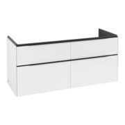 V&B Meuble sous lavabo Subway 3.0 127,2x57,6x47,8cm, blanc brillant