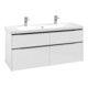 V&B Meuble sous lavabo Subway 3.0 127,2x57,6x47,8cm, blanc brillant-4