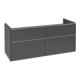 V&B Meuble sous-lavabo Subway 3.0 127,2x57,6x47,8cm, o LE/Gr AL brillant, graphite