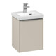 V&B Meuble sous lavabo Subway 3.0 35,1x42,9x30,9cm, porte gauche/grise, alu mat, env. gris-3