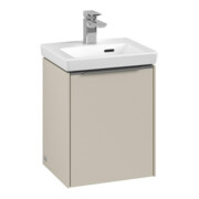 V&B Meuble sous lavabo Subway 3.0 35,1x42,9x30,9cm, porte gauche/grise, alu mat, env. gris-3