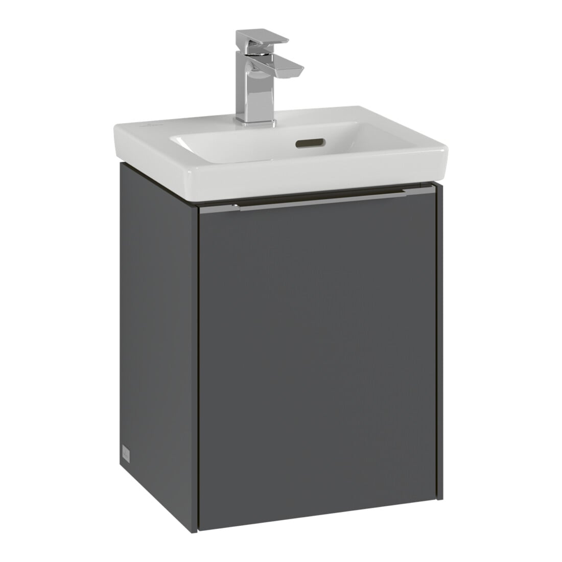 V&B Meuble sous-lavabo Subway 3.0 35,1x42,9x30,9cm, porte L/gr avant, bleu Oa