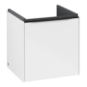 V&B Meuble sous lavabo Subway 3.0 42,3x42,9x37,8cm, porte droite/grise, blanc brillant-3