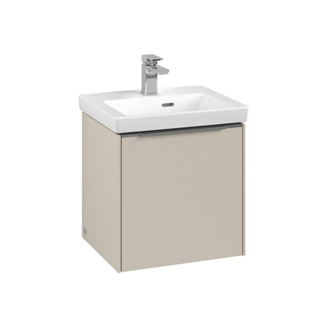 V&B Meuble sous-lavabo Subway 3.0 42,3x42,9x37,8cm, porte gauche/grise alu, env. grand
