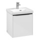 V&B Meuble sous lavabo Subway 3.0 42,3x42,9x37,8cm, porte gauche/grise devant, blanc brillant-3