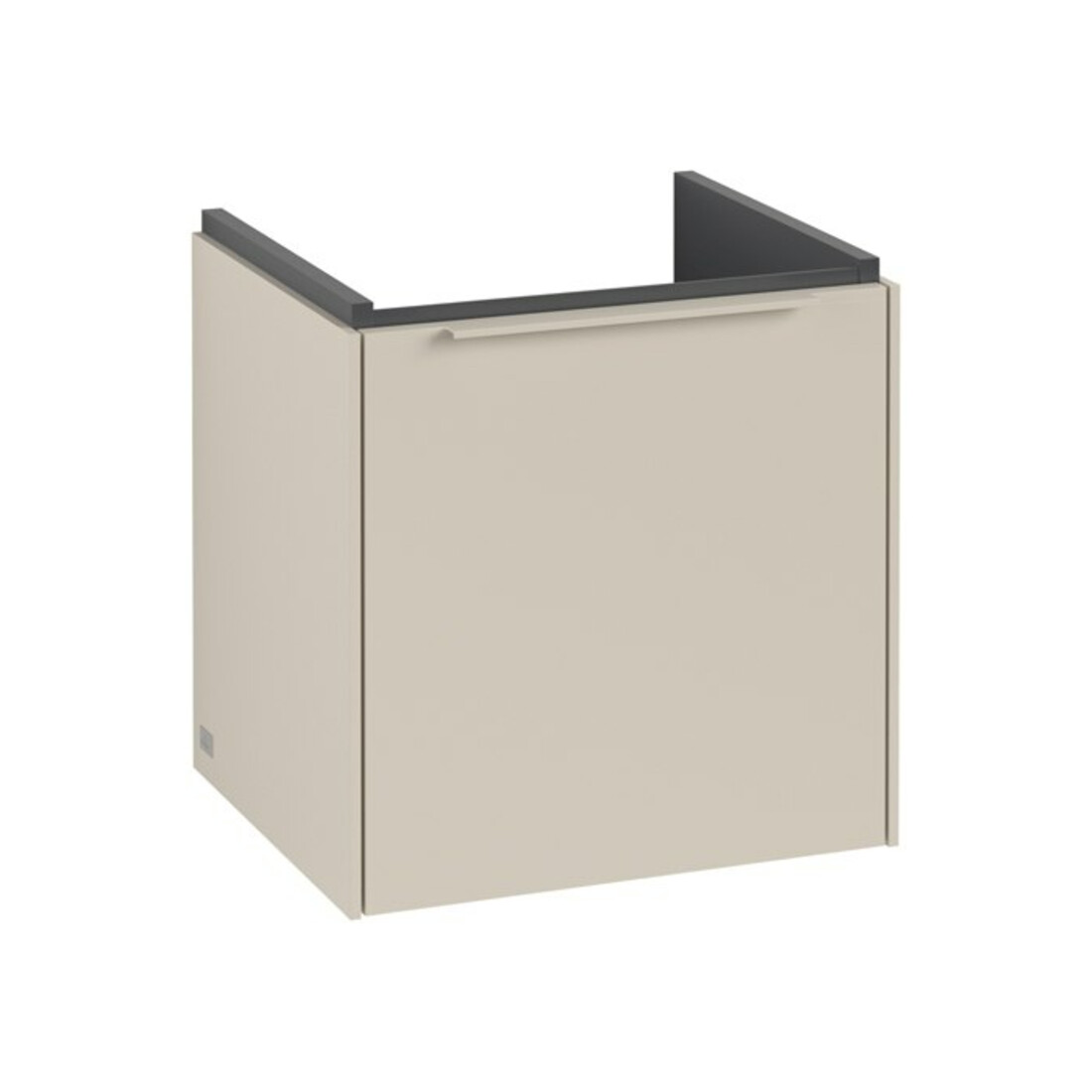 V&B Meuble sous lavabo Subway 3.0 42,3x42,9x37,8cm, porte gauche/grise, env. gris