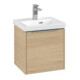 V&B Meuble sous lavabo Subway 3.0 42,3x42,9x37,8cm, porte R/Gr AL g, Nord Oa-1