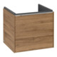V&B Meuble sous-lavabo Subway 3.0 47,3x42,9x40,8cm, alu brillant, Kan Oa-1