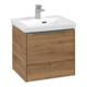 V&B Meuble sous-lavabo Subway 3.0 47,3x42,9x40,8cm, alu brillant, Kan Oa-3