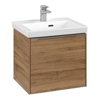 V&B Meuble sous lavabo Subway 3.0 47,3x42,9x40,8cm, alu brillant, sans poignée