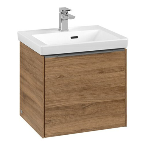 V&B Meuble sous lavabo Subway 3.0 47,3x42,9x40,8cm, alu brillant, sans poignée