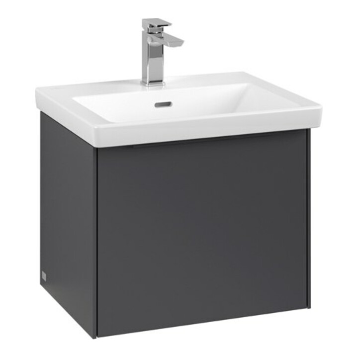 V&B Meuble sous lavabo Subway 3.0 52,3x42,9x44,8cm, avec LE/Gr mon., graphite