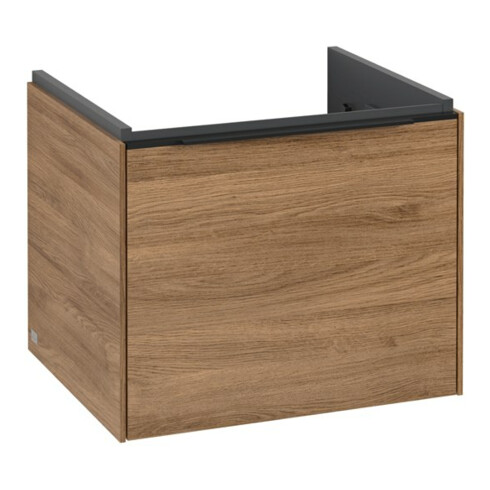 V&B Meuble sous-lavabo Subway 3.0 52,3x42,9x44,8cm, bleu, gauche