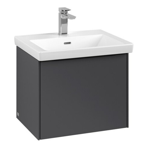V&B Meuble sous-lavabo Subway 3.0 52,3x42,9x44,8cm, bleu graphite, gauche