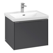 V&B Meuble sous-lavabo Subway 3.0 57,2x42,9x47,8cm, alu brillant, graph.-3