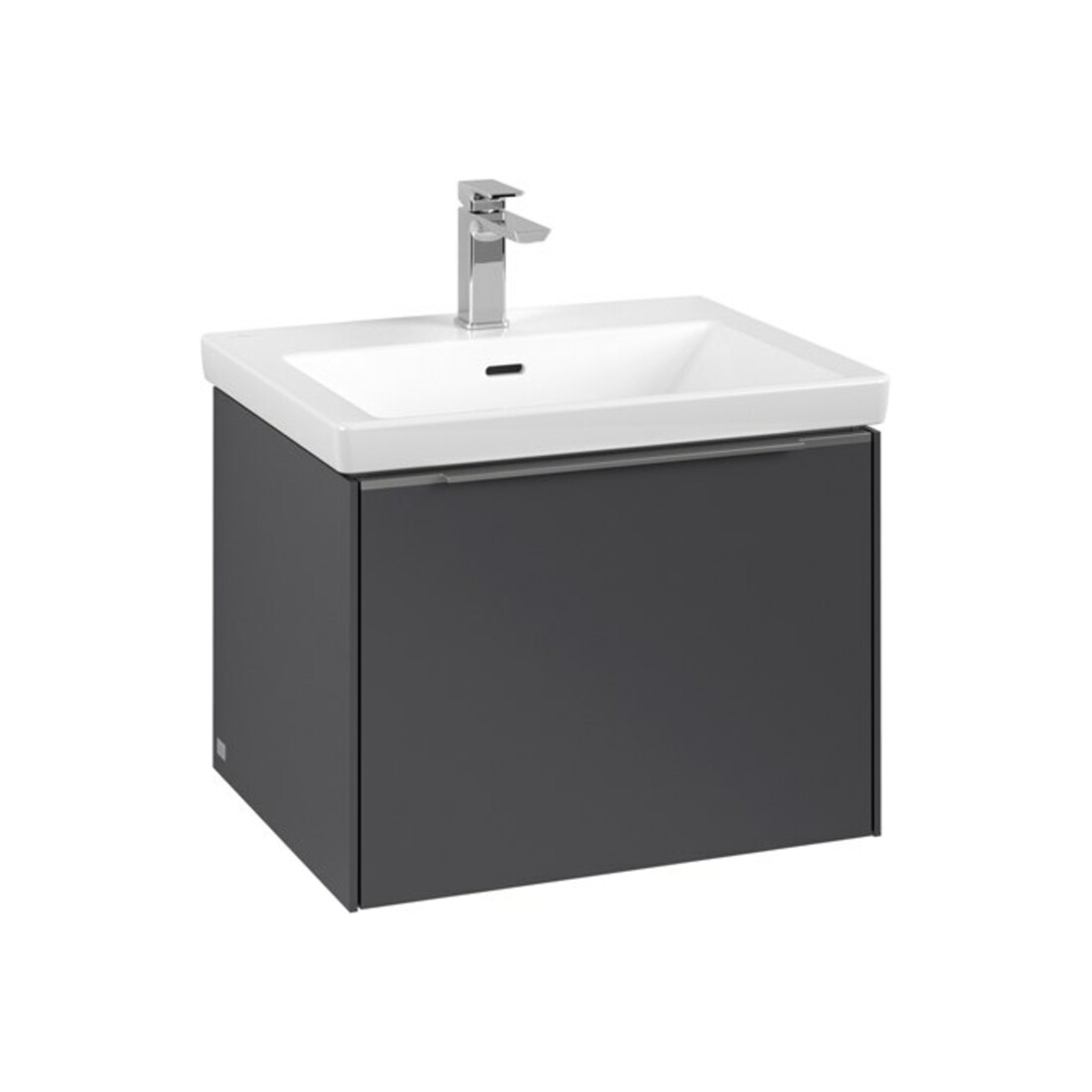 V&B Meuble sous-lavabo Subway 3.0 57,2x42,9x47,8cm, alu brillant, graph.