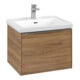 V&B Meuble sous-lavabo Subway 3.0 57,2x42,9x47,8cm, alu brillant, sans poignée