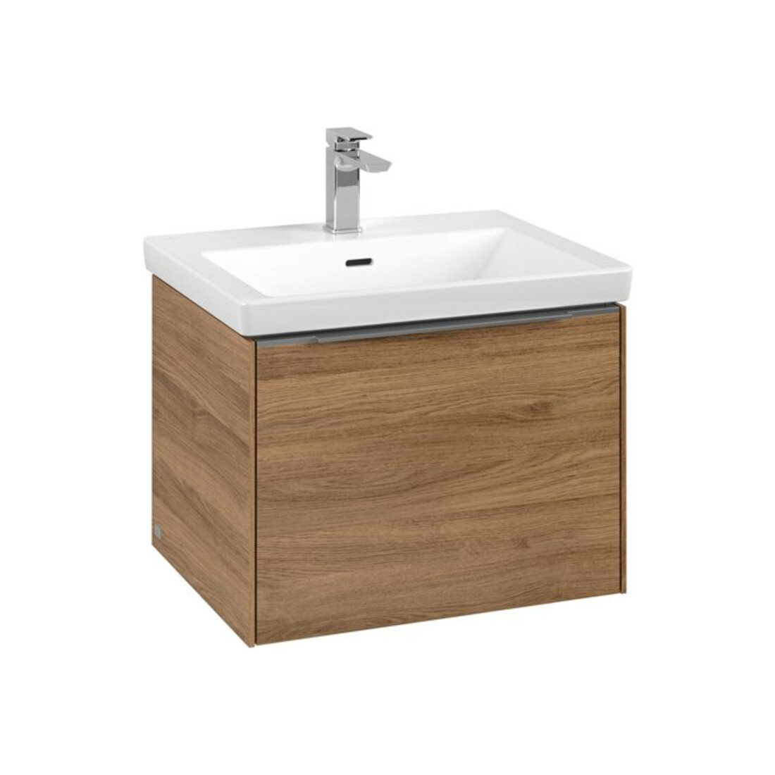 V&B Meuble sous-lavabo Subway 3.0 57,2x42,9x47,8cm, alu brillant, sans poignée