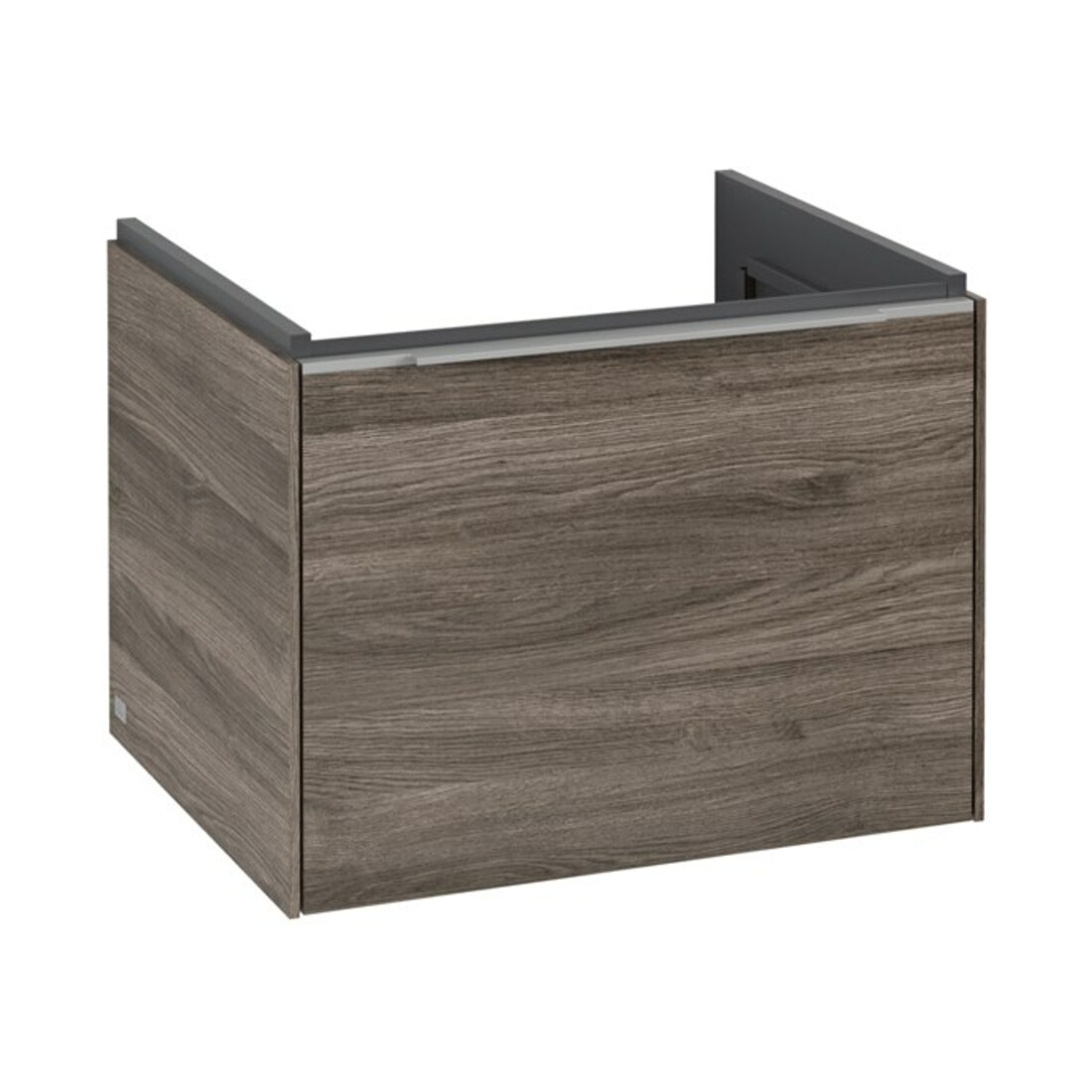 V&B Meuble sous-lavabo Subway 3.0 57,2x42,9x47,8cm, alu brillant, sans poignée