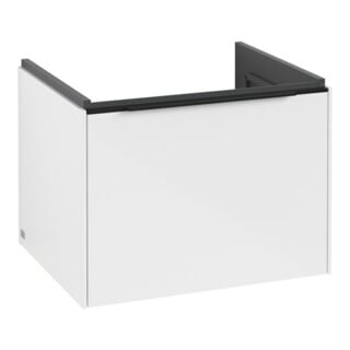 V&B Meuble sous lavabo Subway 3.0 57,2x42,9x47,8cm, avec LE/Gr avant, blanc brillant