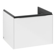 V&B Meuble sous lavabo Subway 3.0 57,2x42,9x47,8cm, avec LE/Gr avant, blanc brillant
