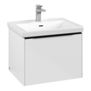 V&B Meuble sous lavabo Subway 3.0 57,2x42,9x47,8cm, avec LE/Gr avant, blanc brillant-4