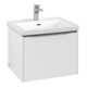 V&B Meuble sous lavabo Subway 3.0 57,2x42,9x47,8cm, avec LED/Gr Alu brillant, P blanc-3