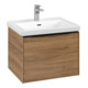 V&B Meuble sous lavabo Subway 3.0 57,2x42,9x47,8cm, bleu mat, sans poignée-1