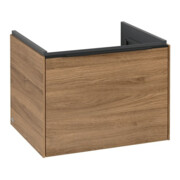 V&B Meuble sous lavabo Subway 3.0 57,2x42,9x47,8cm, bleu mat, sans poignée-3