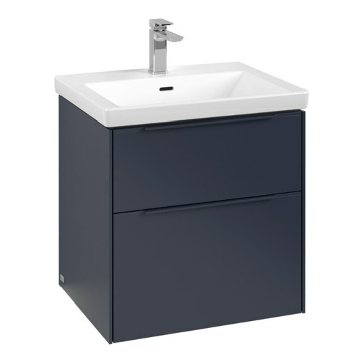 V&B Meuble sous lavabo Subway 3.0 57,2x57,6x47,8cm, avec LE/Gr mon., Mar bl.