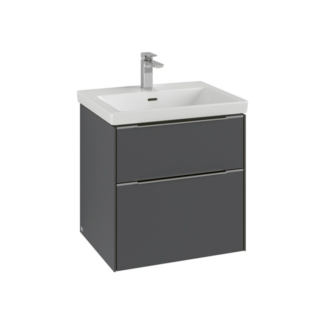 V&B Meuble sous lavabo Subway 3.0 57,2x57,6x47,8cm, sans LE/Gr mon., graphite
