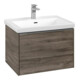 V&B Meuble sous lavabo Subway 3.0 62,2x42,9x47,8cm, alu brillant, sans poignée-1