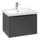 V&B Meuble sous lavabo Subway 3.0 62,2x42,9x47,8cm, avec LE/Gr devant bleu, graph.-4