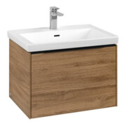 V&B Meuble sous lavabo Subway 3.0 62,2x42,9x47,8cm, avec LE/Gr devant bleu, Kan Oa