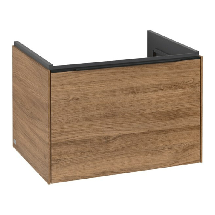 V&B Meuble sous lavabo Subway 3.0 62,2x42,9x47,8cm, avec LE/Gr devant bleu, Kan Oa