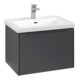 V&B Meuble sous lavabo Subway 3.0 62,2x42,9x47,8cm, avec LE/Gr mon., graphite-3