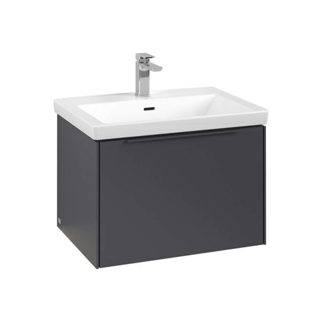 V&B Meuble sous lavabo Subway 3.0 62,2x42,9x47,8cm, avec LE/Gr mon., graphite