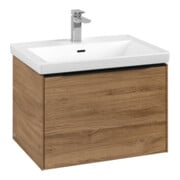 V&B Meuble sous lavabo Subway 3.0 62,2x42,9x47,8cm, bleu mat, sans poignée