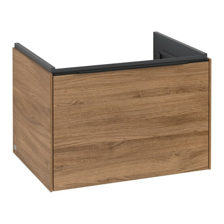 V&B Meuble sous lavabo Subway 3.0 62,2x42,9x47,8cm, bleu mat, sans poignée